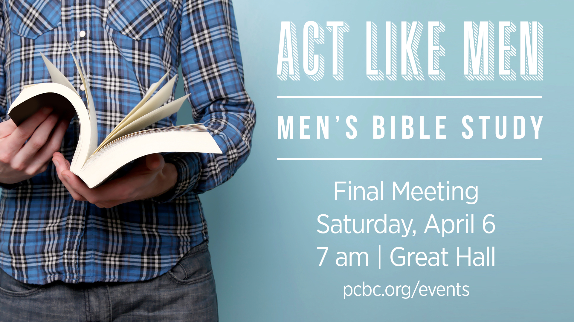 Men's Bible Study Final Meeting
